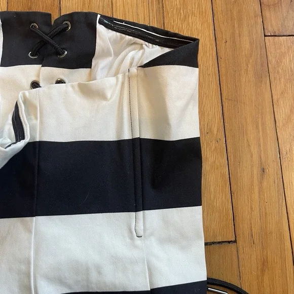 H&M Bandeau Crop Top Large Black And White Lace Front Excellent Condition - Picture 7 of 11